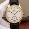 IWC ZF Portuguese IW5454 YG White Dial Leather Strap A6498