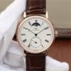 IWC Vintage IW544803 White Dial RG Brown Leather Strap