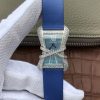 Cartier High Jewelry Watches WJ306014 Blue Dial Blue Fabric Strap