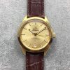 Omega Globemaster Master Chronometer YG Dial/Case Brown Leather Strap A8913