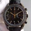 Omega Speedmaster Moonwatch Co-Axial Chronograph Sedna Black Leather A9300