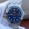 Omega OMF Seamaster 300M Chronometer Blue Dial SS Bracelet A2824