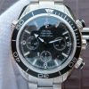 Omega Seamaster Planet Ocean Chrono 45mm Black Dial Silver Markers SS Bracelet A7750