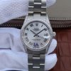 Rolex DateJust 31mm 178383 Diamonds Bezel Roman Markers White Dial A2235