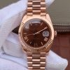Rolex Day-Date 40mm 228235 RG Noob Brown Dial Roman Markers RG Bracelet A3255
