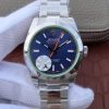 Rolex Milgauss 116400 GV JF Green Sapphire Blue Dial SS Bracelet SH3131