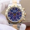 Rolex Daytona 116523 Thick YG Wrapped Blue Dial Numerals Markers SS/YG Bracelet A7750
