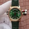 Rolex Day-Date 118138 YG Green Dial Green Leather Strap A2836