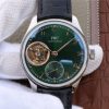 IWC Portuguese Tourbillon IW5463 SS YLF Green Dial RG Markers Black Leather Strap A98900