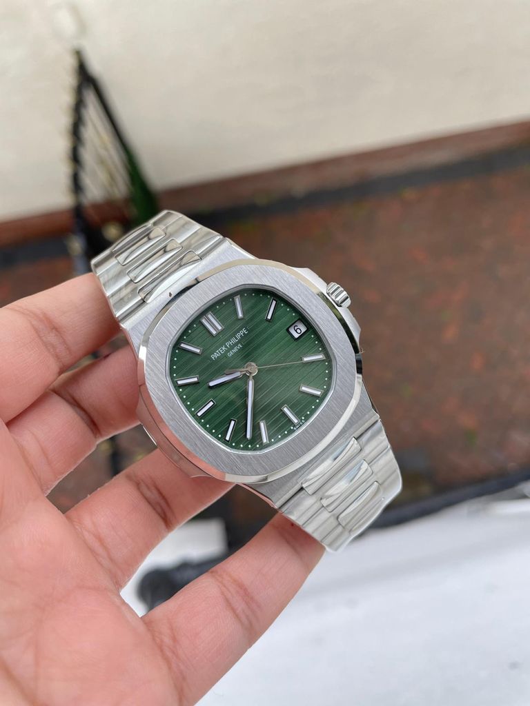 PATEK PHILIPPE Nautilus 5711/1A PPF VF 1:1 Best Edition Green Textured Dial on SS Bracelet 324CS