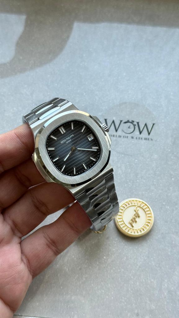 PATEK PHILIPPE Nautilus 5811/1G PPF 1:1 Best Edition Grey Textured Dial on SS Bracelet Asian Cal.26-330CS